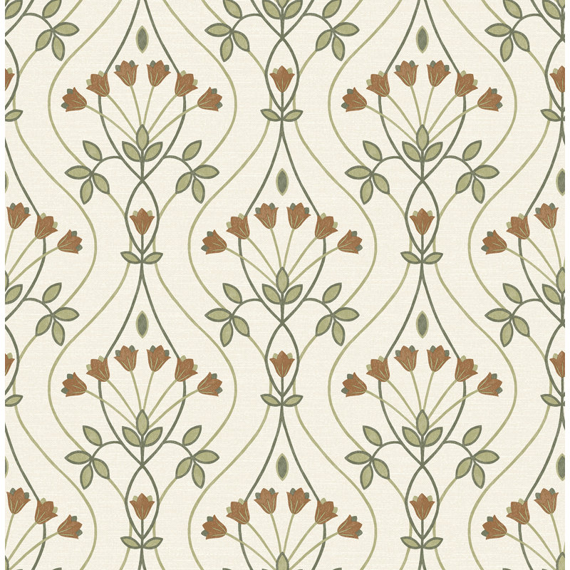 Floral Roll, Green