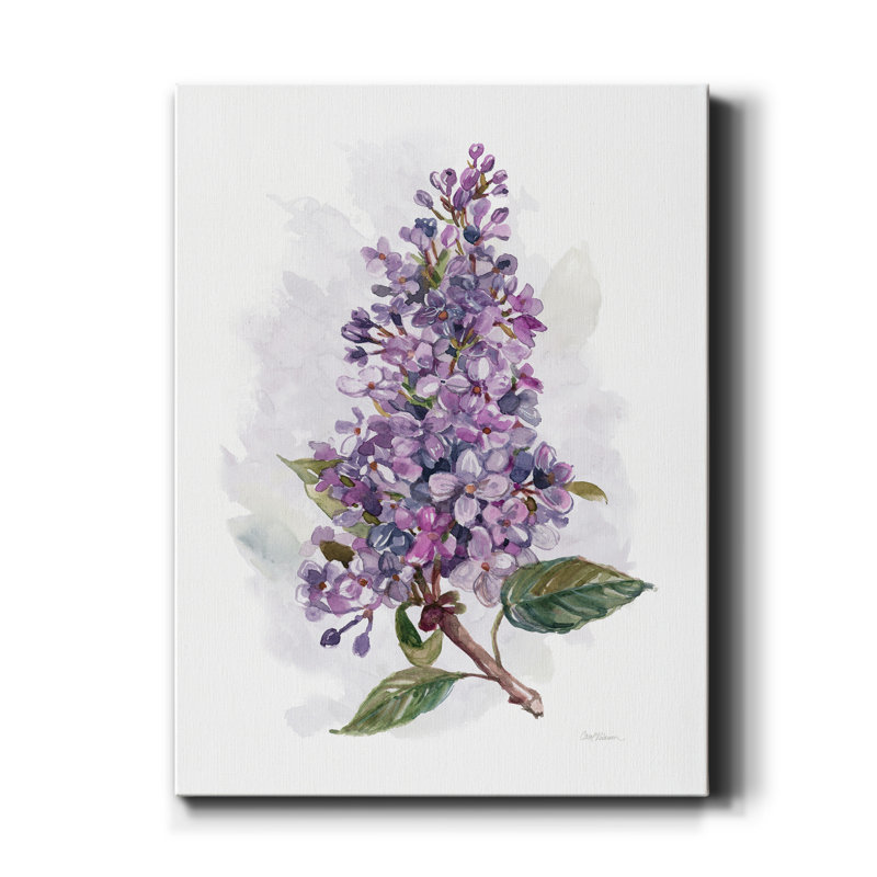 «Awash in Lilac I» par Carol Robinson, reproduction d'art sur toile tendue, H 36 po x l 24 po x P 1 po