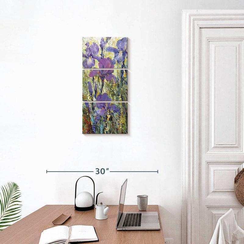 Iris Field I, H 27 po x l 12 po