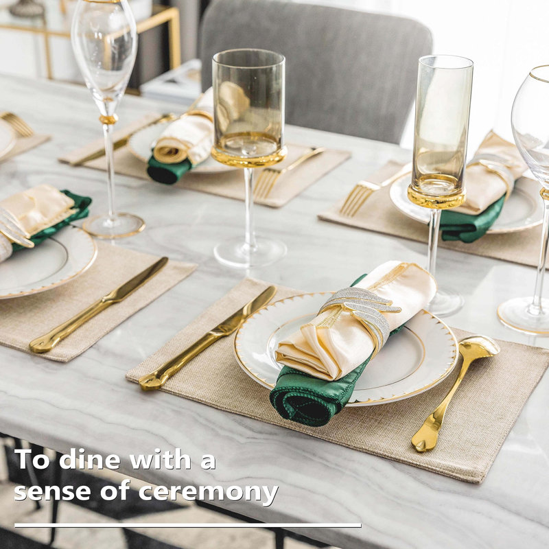 Polyester Placemat, Light Linen