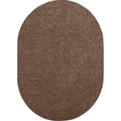Antto Solid Low-Pile Brown Rug