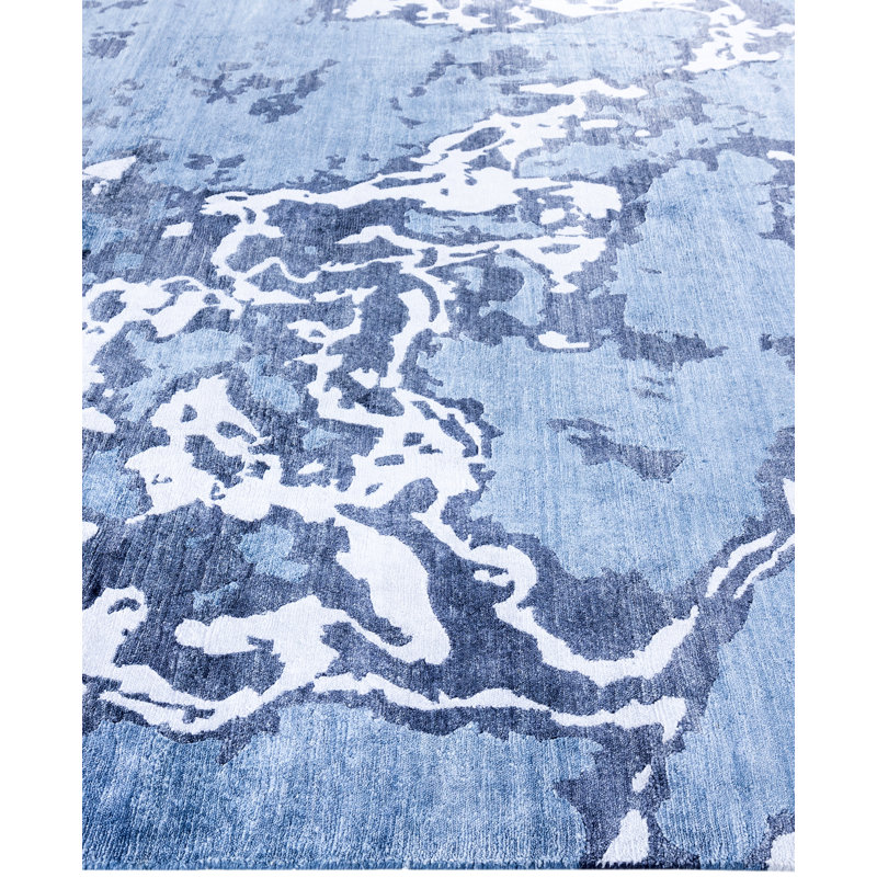 Overdyed One-of-a-Kind Rectangle 8'2" X 10'1" Hand Knotted Area Rug