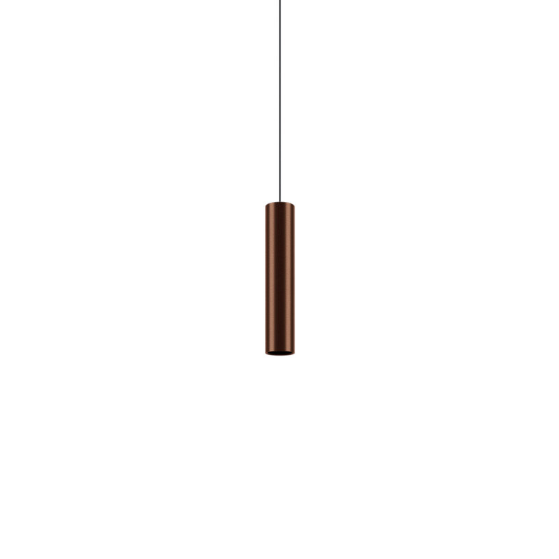Lodes A-Tube Suspension Lamp Line-V, 11.81'' H X 2.36'' W X 2.36'' D, Coppery Bronze