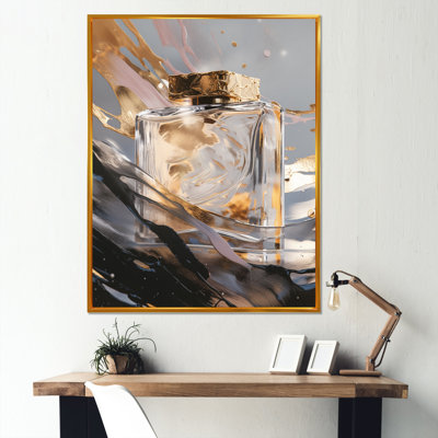 L'essence du parfum V - Fashion Perfume Wall Art Living Room