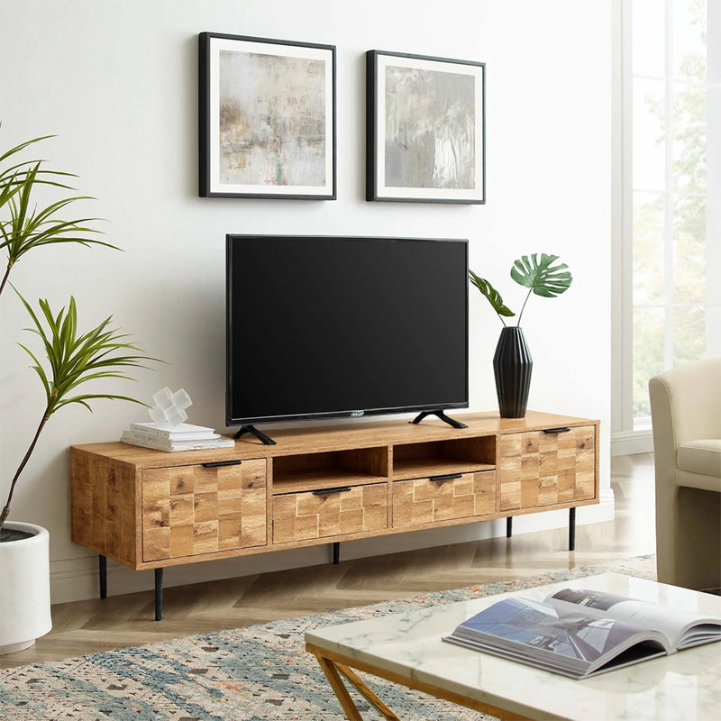 Consoles média et armoires Mid-Century avec tiroirs