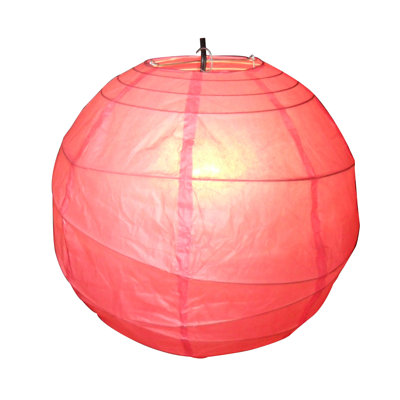 35cm H Paper Round Pendant Shade ( Clip On )