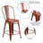 Angelean 24" High Distressed Metal Indoor-Outdoor Counter Height Stool - Back-1736821947-1683327244
