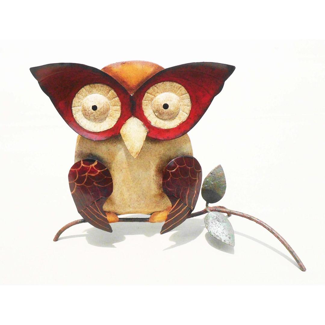 Iron Owl Décor Figurine D-Art Collection 