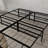 Full Size Black Steel Platform Foundation - High Strength Steel, 5 Minute Setup, Underbed Storage, No Box Spring Required Foldable Frame, Tool Assembly, 14 Inch Elevation, All Mattress Types-313496737