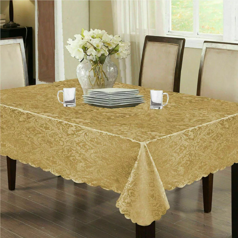 Table Runner Jacquard, 90cm L x 52cm W, Gold