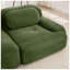 Canapé modulaire 4 places en velours côtelé l 151,9 po x P 40,5 po x H 27,5 po Evergreen