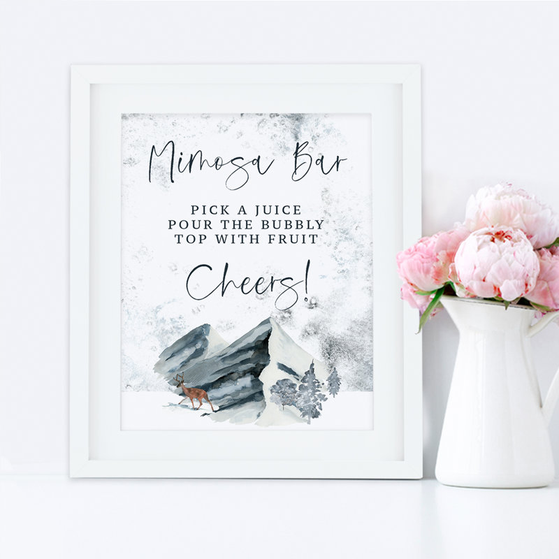 Enseigne fête mimosa bar, Merci d'être venu