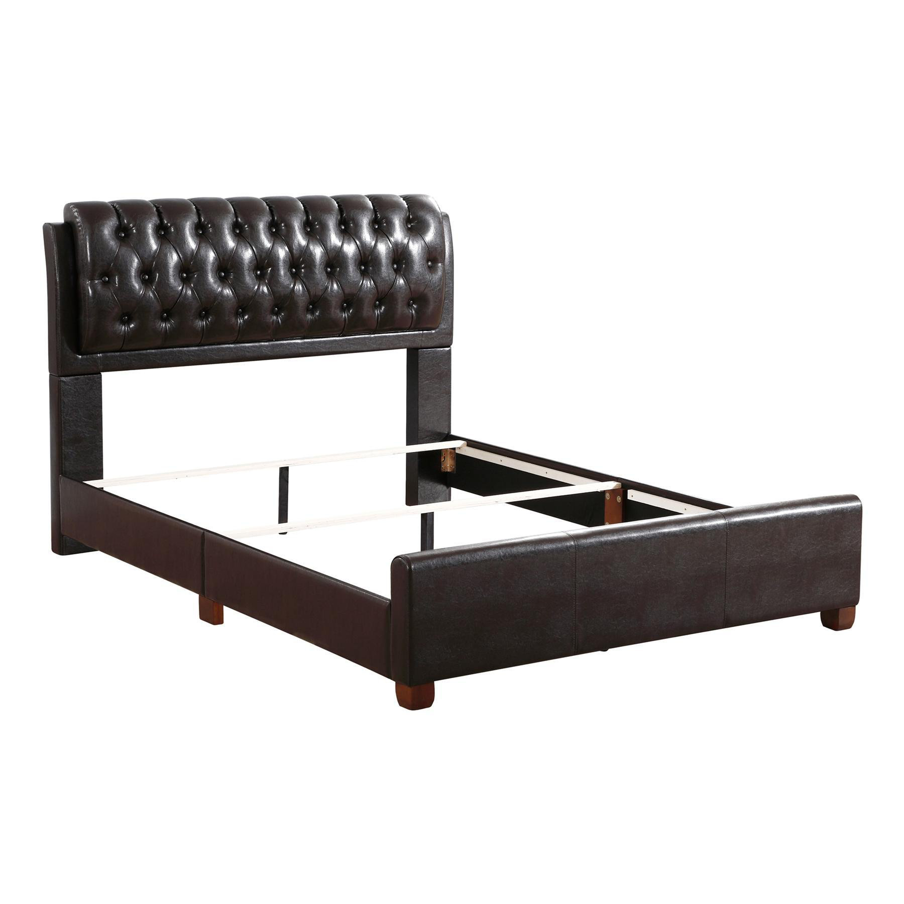 Lark Manor™ Elegant Dark Brown Bed Frame Wayfair