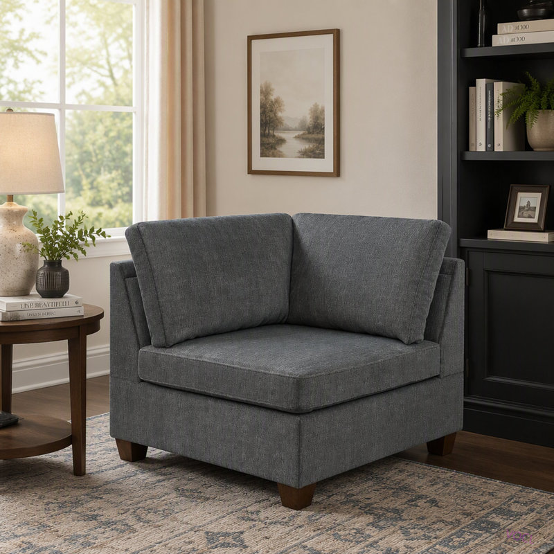 MODULAR ENSEMBLE - Canapé modulaire en chenille 6 pièces