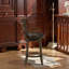 Tabouret de bar pivotant en bois brun foncé Fenster-1392286604