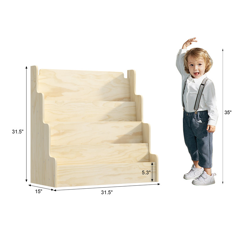 Bibliothèque Montessori pour enfants standard, étagère de rangement, armoire de rangement, bibliothèque pour la chambre de bébé 