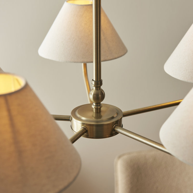 Abdulkader 5 - Light Chandelier, Brass