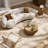Fynlee Pedestal Round Coffee Table, Handcrafted Solid Wood Fluted Design-664250116-667217079