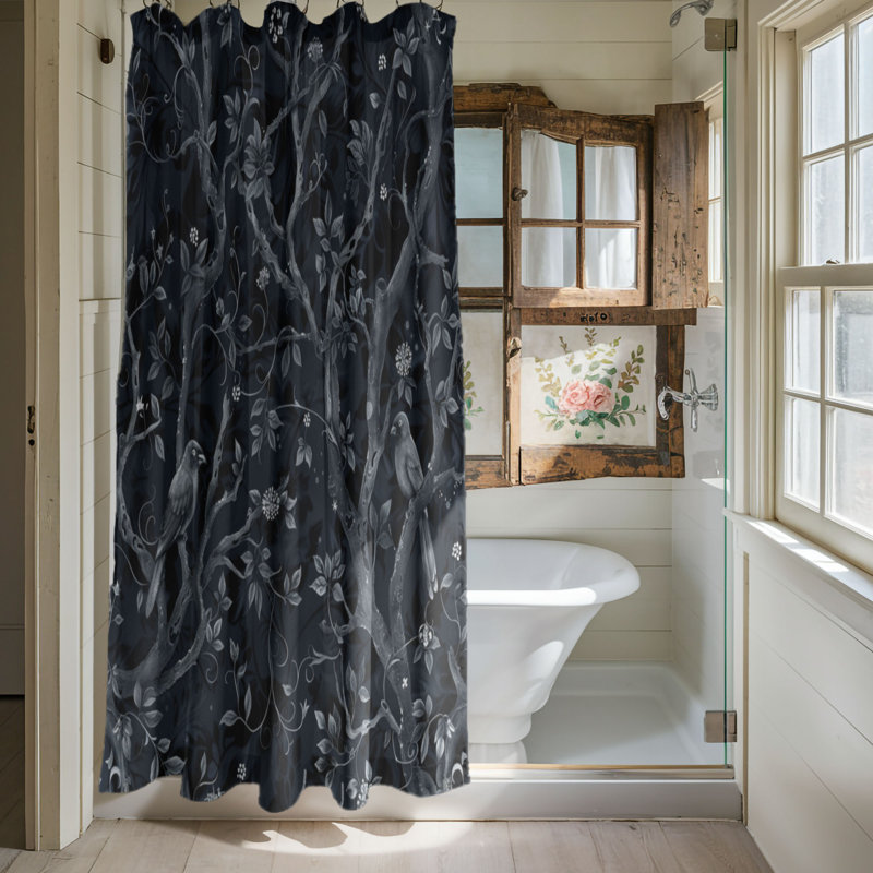Gothic Violet - Premium Shower Curtain, 74"H x 71"W