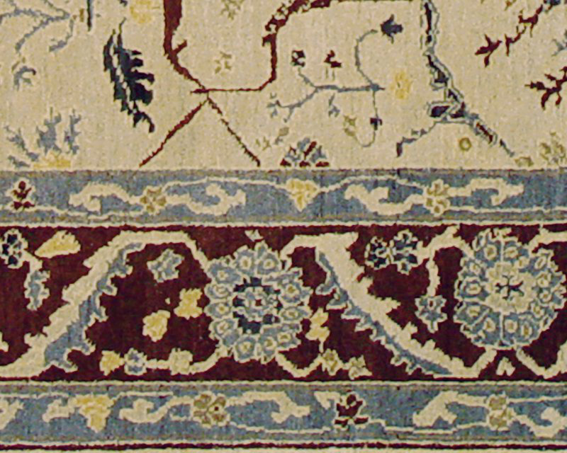 Jozan Hand Woven Wool Oriental Area Rug, Rectangle 6' x 9'