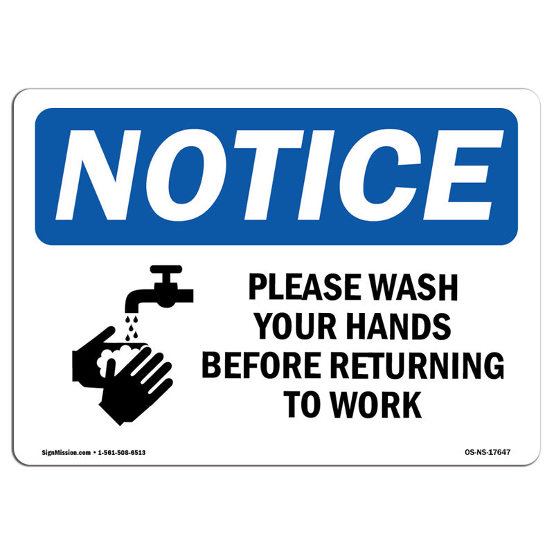 Please Wash Your Hands Before Sign