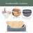 Round Storage Ottoman, 2 In 1 Function, Work As End Table And Ottoman-763392329