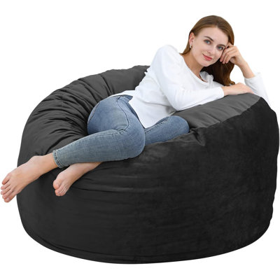 4FT Round Beanbag, With Velvet Cover