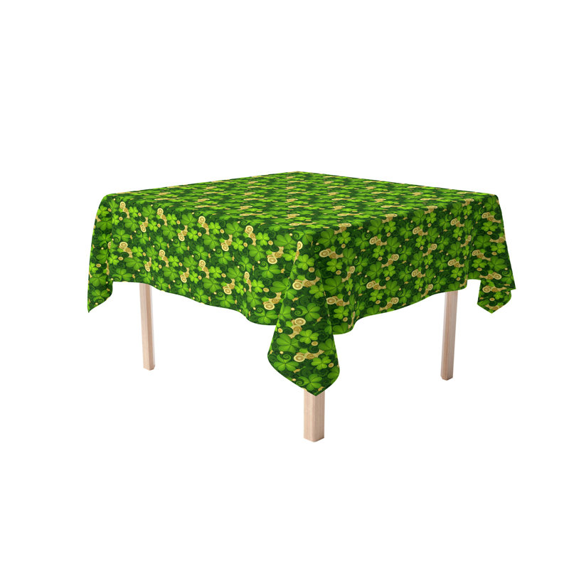 Goosman Saint Patrick's Paisley Tablecloth, 90" x 90"