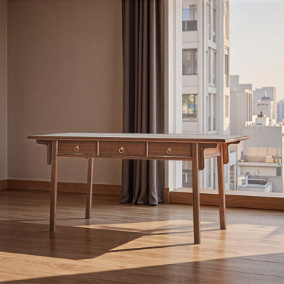 New Chinese style spacious high legged desk