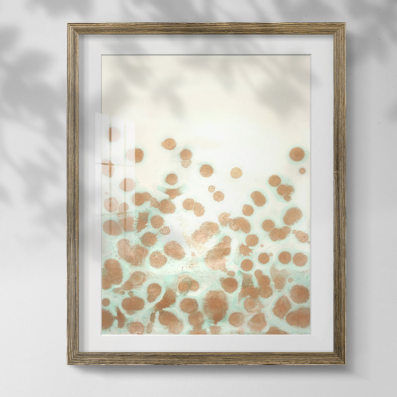 Day Dreamer I, ensemble de papiers encadrés, Noyer