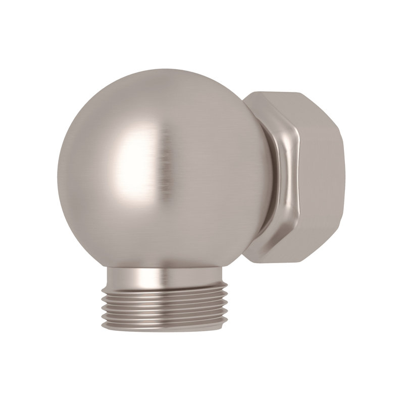 Exposed Shower Valve Outlet And Connector, Satin Nickel