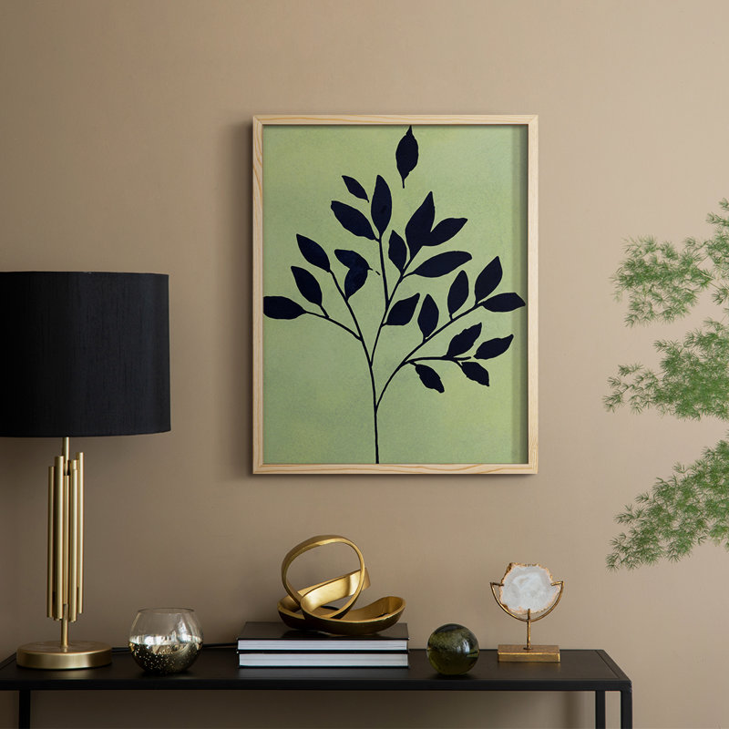 Earthly Botanical I, reproduction encadrée - bois massif, Naturel, H 11 po x l 9 po