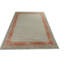 Distressed Homage Hand Knotted Wool Geometric Area Rug in Blue, Orange, Red, Beige, Brown-605232080