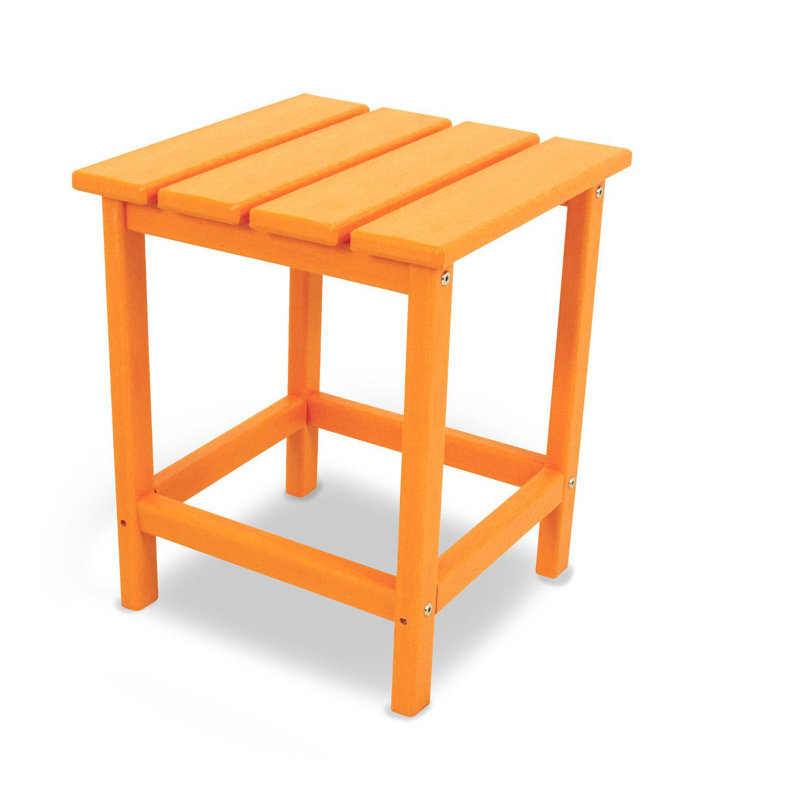 Table d'appoint POLYWOOD Long Island 18 ", Tangerine