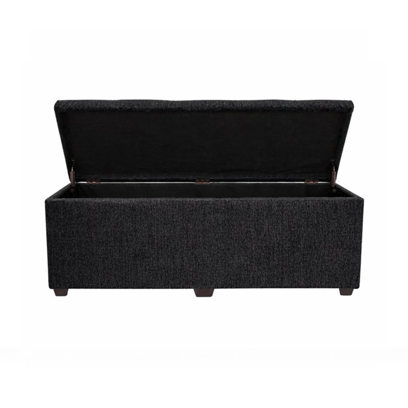 Banc de rangement Esplanade, chenille, noir, Noir