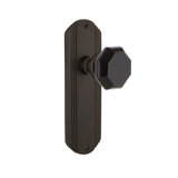 Deco Plate with Waldorf Black Door Knob