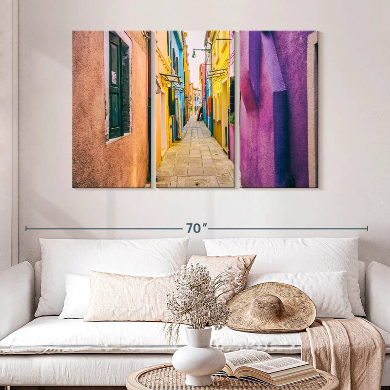 Ruelle Burano Alley, H 32 po x l 50 po