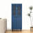 Tempered Glass Door Tall Bookcase - 23.62"L×13.78"D×63"H White Mdf, 4-Door, Adjustable Shelves, For Living Room/Bedroom/Office，Blue-787230418