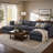 Wilroy 6-Piece Reversible U-Shaped Sectional-759022790