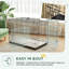 Dog Crate with Two Doors Tray Soft Cushion for Extra Large Dogs