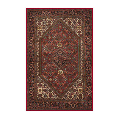 Tapis brun à motif oriental