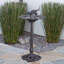 Bain d'oiseaux d'extérieur en aluminium Roberto