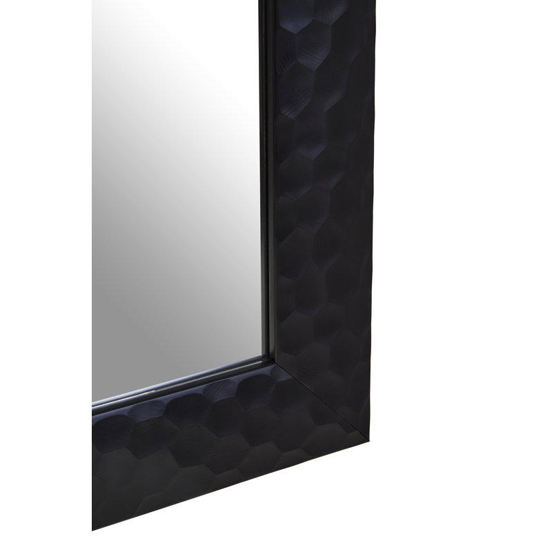 Ludlow Metal Rectangle Mirror, Black