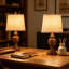 Ensemble de 2 lampes de table rétro, lampes de chevet de ferme avec abat-jour en lin blanc, lampes de table de chevet rustiques rétro pour le décor de la chambre à coucher et du salon