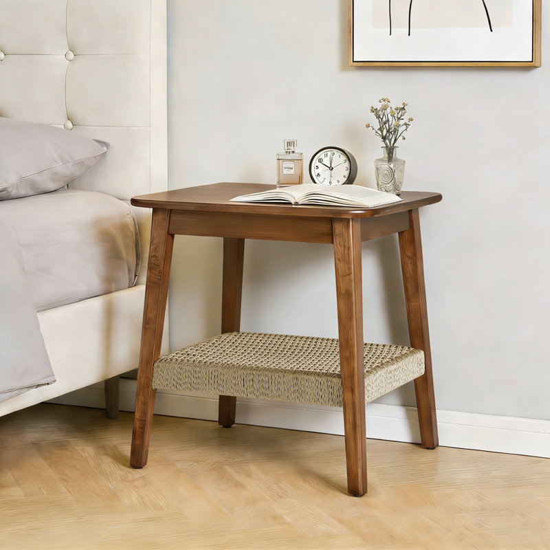 Petite table d'appoint de style médiéval, Noyer foncé