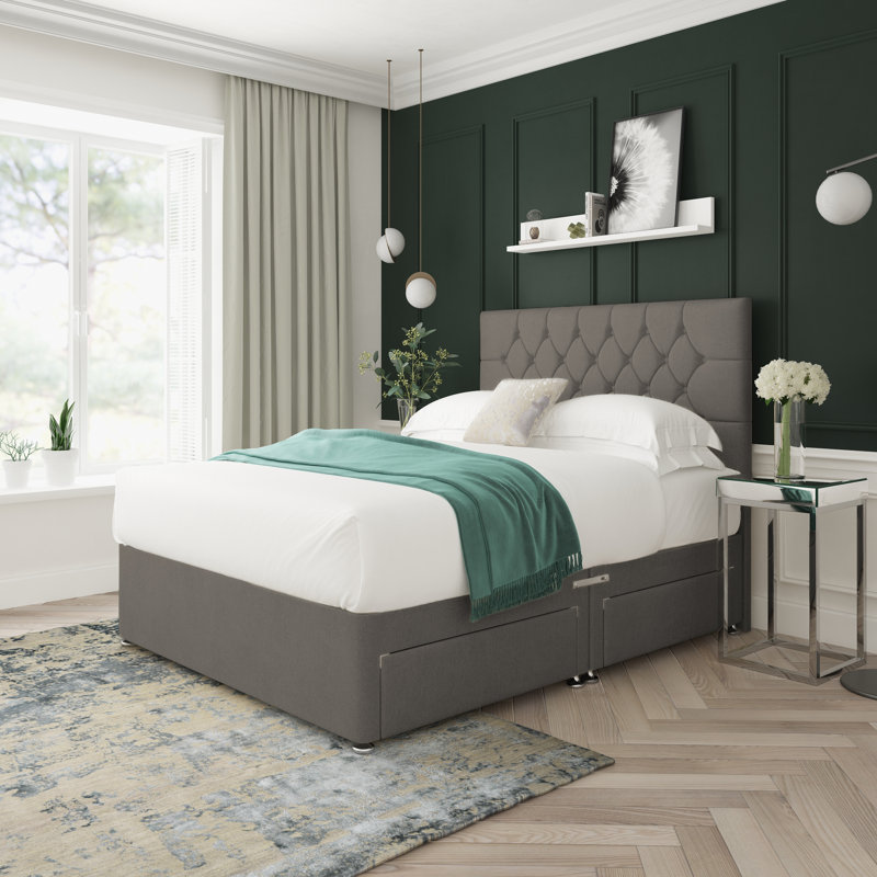 Divan Bed Base, No Drawers, Steel, Small Single (2'6)