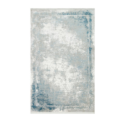 Tapis de couloir luxueux, 2,6 x 9,8 pi, 100% viscose / polyester, hauteur des poils de 0,2 po | Tissé à la machine, 864 000 points de fil | Résistant aux taches, facile à nettoyer avec l'aspirateur et le détachant | Conception élégante pour la décoration intérieure