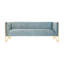 Vector 82' Velvet Upholstered Tuxedo Arm Sofa-28848101