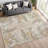 Machine Washable Indoor/Outdoor Chantille ACN2334 Floral Rug-1349003461