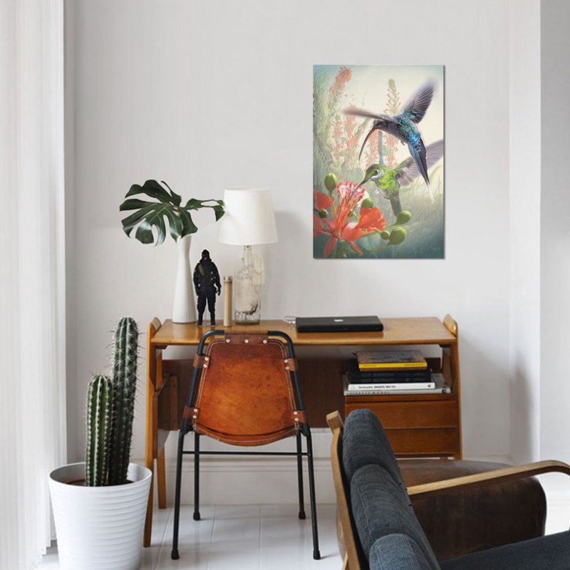 «Hummingbird Cycle I», impression sur toile tendue, H 26 po x l 18 po x P 1,5 po, Pas de tapis, Toile tendue